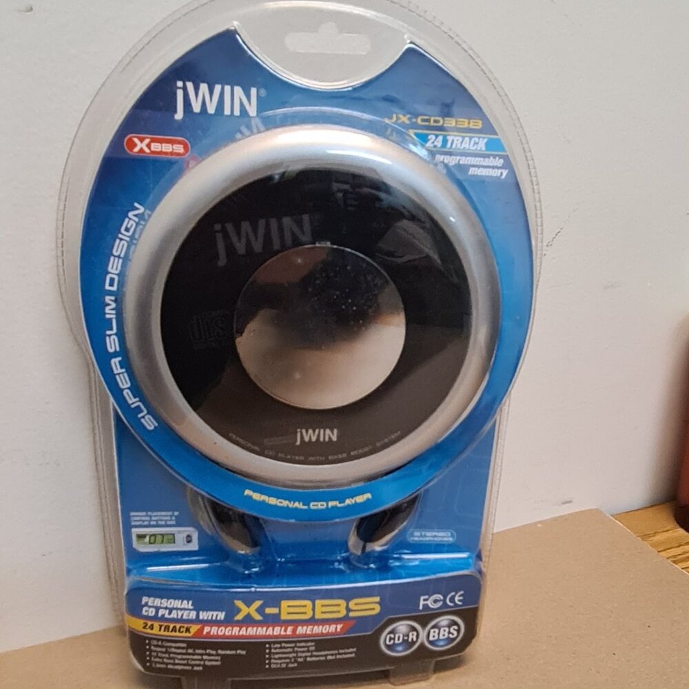 JWIN Super Slim Design Personal CD Player JX-CD338